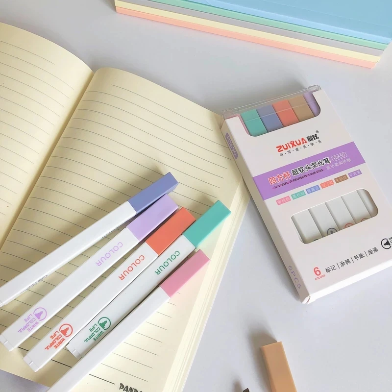 ماژیک علامت گذار زویشوا 6 عددی پاستلی